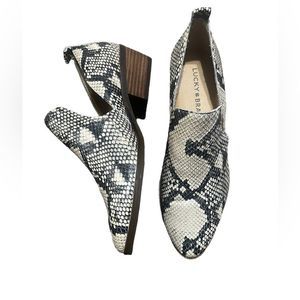 Lucky Brand Animal Print Loafer Booties